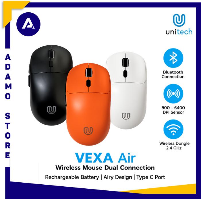 Jual Mouse Unitech VEXA Air Dual Connection Wireless + Bluetooth ...