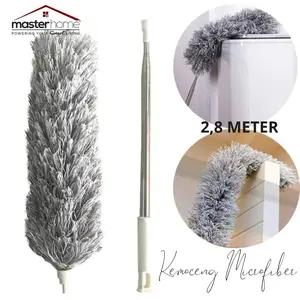 Masterhome Kemoceng Fleksibel 280cm | Bisa di Tekuk | Alat Pembersih Rumah | Kemoceng Bulu Microfiber | Kemoceng Panjang Bulu
