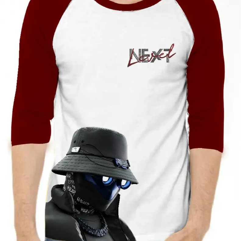 KAOS RAGLAN PRIA SABLON HACK \ KAOS RAGLAN PRIA LENGAN 3\4, ATASAN PRIA / KAOS MURAH / KAOS DISTRO / KAOS SIMPLE / T-SHIRT PRIA 6