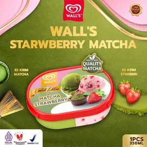 Wall's Tubs Matcha Strawberry 350ml - Wall's Es Krim / Ice Cream