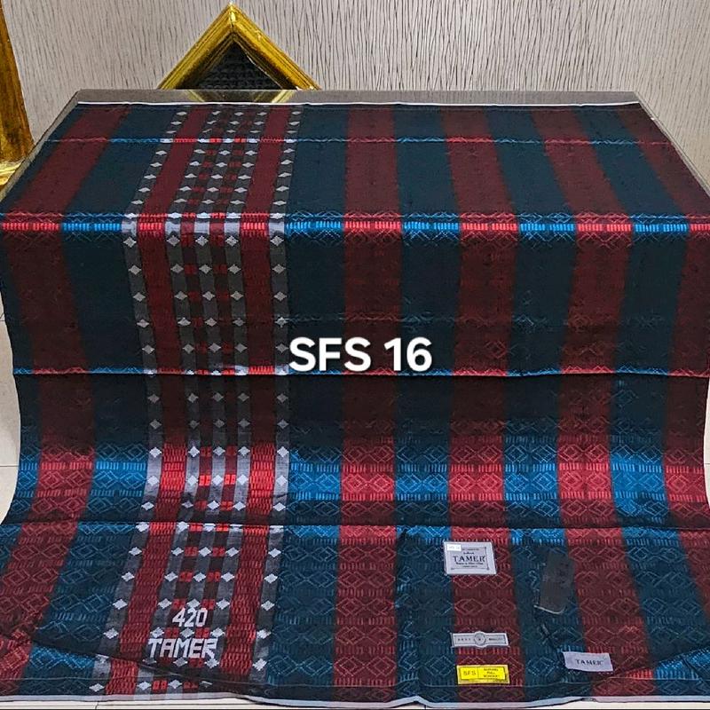 sarung tamer 420 full sutra songket mewah dewasa model bhs terbaru sgc sfs bahan halus Hitam Cokelat Navy Putih 3