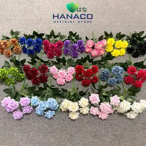 [COD] HANACO - Bouquet bunga P135 CIP (x6) Mawar Lancip Artifisial Dekorasi Tanaman