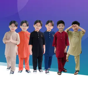 Habibi Junior Setelan Koko Anak Kaos Hooneybee Mix Warna Size 2-10 Tahun Bahan Katun Combad 30s Nyaman & Halus