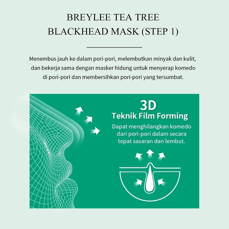 [LIVE] [ROAD TO 6.6] BREYLEE Blackhead Remover Mask Step 1 - Pengangkat Komedo Masker Hidung (17ml) 4
