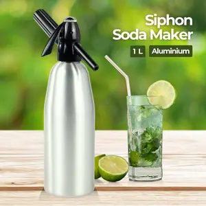 AFFORANY Botol Pembuat Soda Siphon Maker DIY Bartender CO2 1L - SD-MY