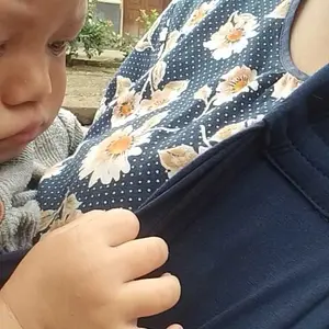 Geos Busa Anti Ribet Gendongan Geos Kaos Polos Premium All Siz Bayi waffle tartan navy