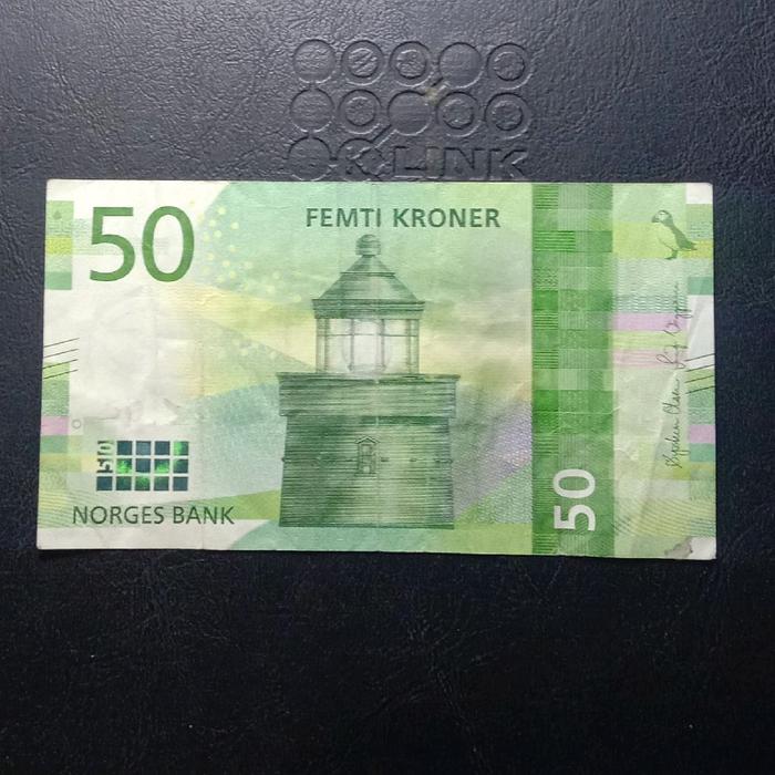 Gambar uang koleksi Norwegia 50 Kroner (The sea that binds us together) dari valerio collection Kota Denpasar Tokopedia