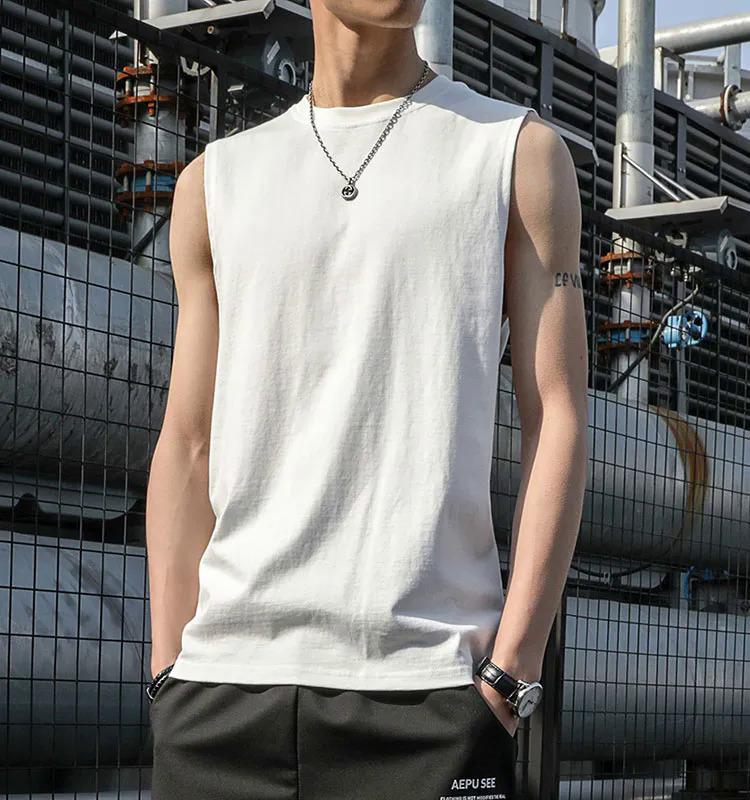 Product Introduction of Áo Vest Thời Trang Thường Ngày Cho Nam, Áo Ba Lỗ Trơn, Áo Thun Không Tay Cổ Tròn Hàn Quốc, Áo Thun Mùa Hè 2