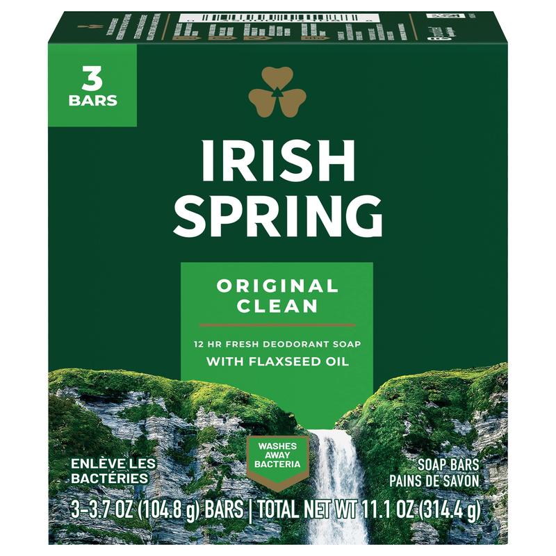 Product Introduction of Irish Spring Deodorant Bar Soap, Original, 3 Bars 11