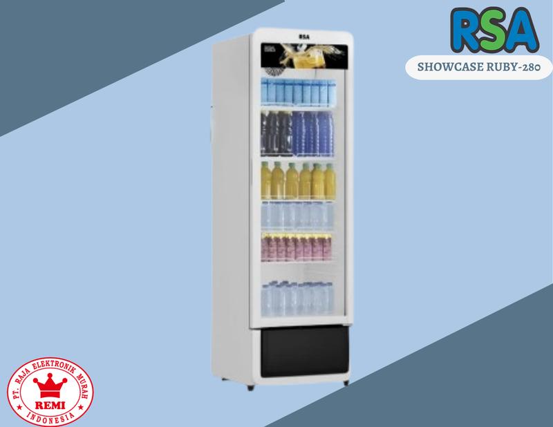 RSA Showcase RUBY-280 Display Cooler Lemari Pendingin No Frost 280 ...