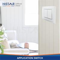 Gambar HiSTAR Saklar Lampu Listrik ADS202W 10A/250V Double Switch For Flush Mounting White N Wall Socket Tanpa Garansi persegi panjang stop kontak meja Tembaga dari HiSTAR Indonesia_NEW Kota Administrasi Jakarta Utara 3 Tokopedia