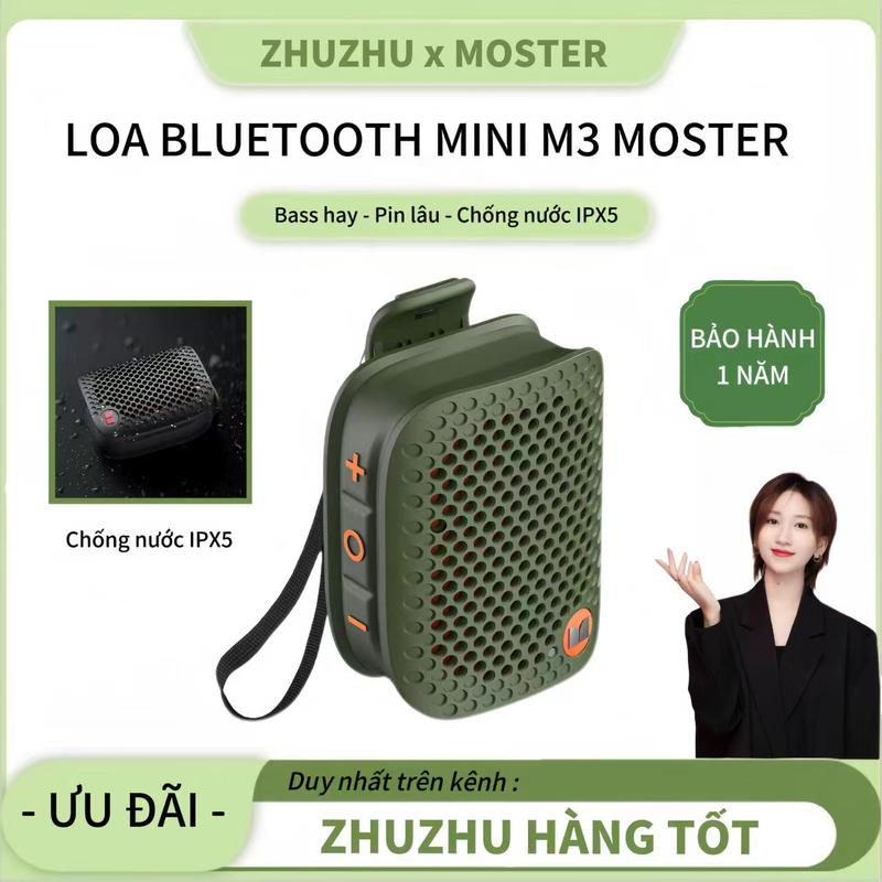 [ZhuZhu độc quyền]Loa Không Dây Bluetooth Ngoài Trời, Thiết Kế Nhỏ Cầm Tay Quái Vật M3, Có Thể Sạc Lại, Kích Thước Nhỏ, Được Cung Cấp Bởi Nghe Nhạc Củ Loa