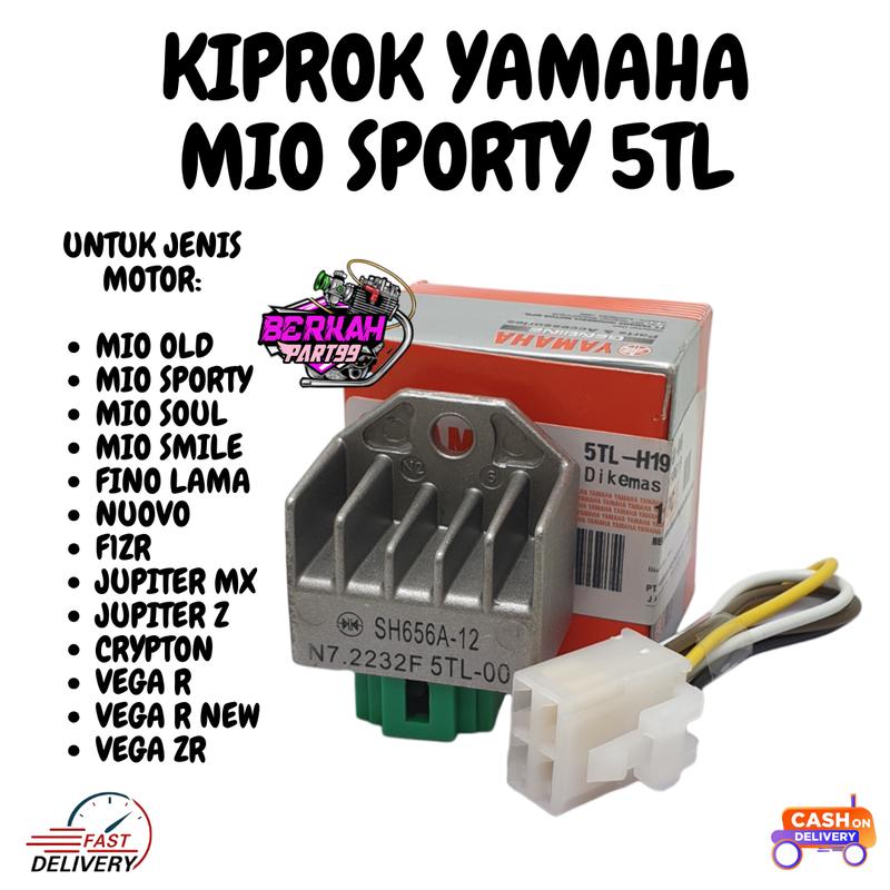 Product Introduction of PAKET KIPROK REGULATOR MIO SPORTY+ PITING SOKET MIO SPORTY,SOUL,SMILE,NUOVO,FINO KARBU,JUPITER Z/MX OLD,VEGA R NEW/ZR 22