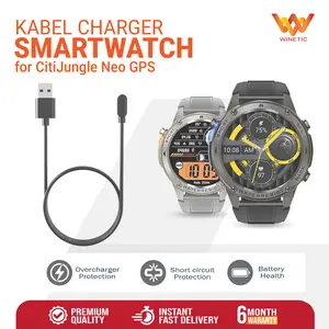 Kabel USB Charger Casan Smartwatch Jam Tangan CitiJungle Neo GPS Magnetic Smart watch Type A Charging