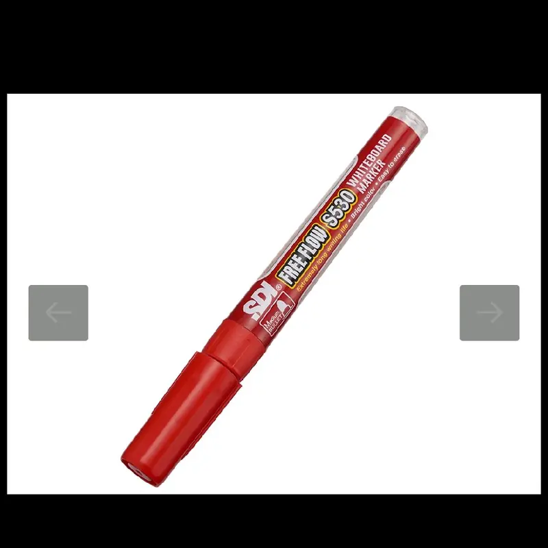 SPIDOL WHITEBOARD MARKER / SPIDOL BOARDMARKER / SPIDOL PAPAN TULIS / SPIDOL BISA DIHAPUS MERK SDI FREEFLOW S530 GRATIS 1 REFILL WARNA HITAM, BIRU DAN MERAH 8