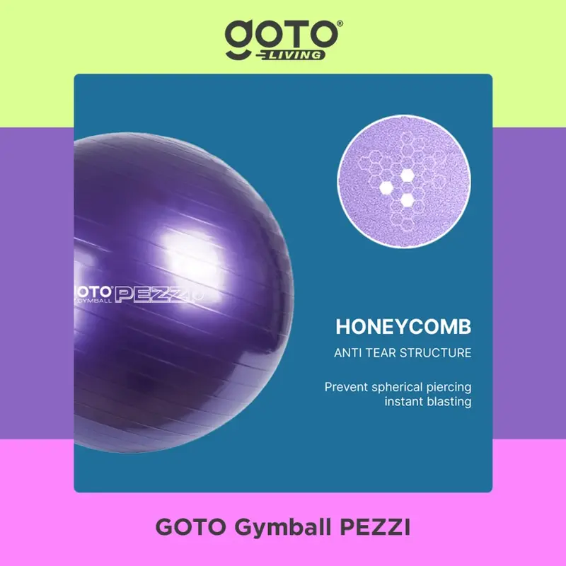 Goto [COD] Pezzi Gym Ball Bola Yoga Ibu Hamil Senam Olahraga Pilates Fitness 1