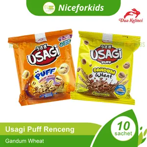 Usagi Puff Gandum Renceng isi 10sachet / camilan gandum