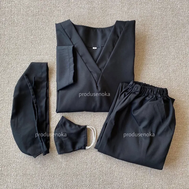 SATU SET "LENGAN PANJANG" Size S-L BAJU OK/BAJU JAGA/BAJU RS TERMURAH PRODUSENOKA 7