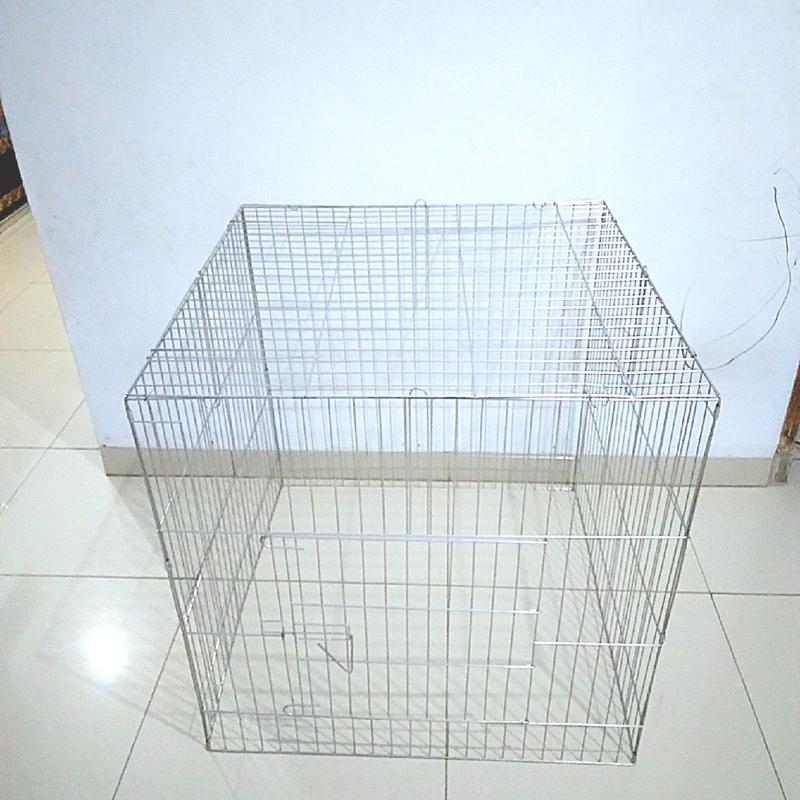 KANDANG KURUNGAN AYAM BESI LIPAT PERSEGI 80×80×80 3