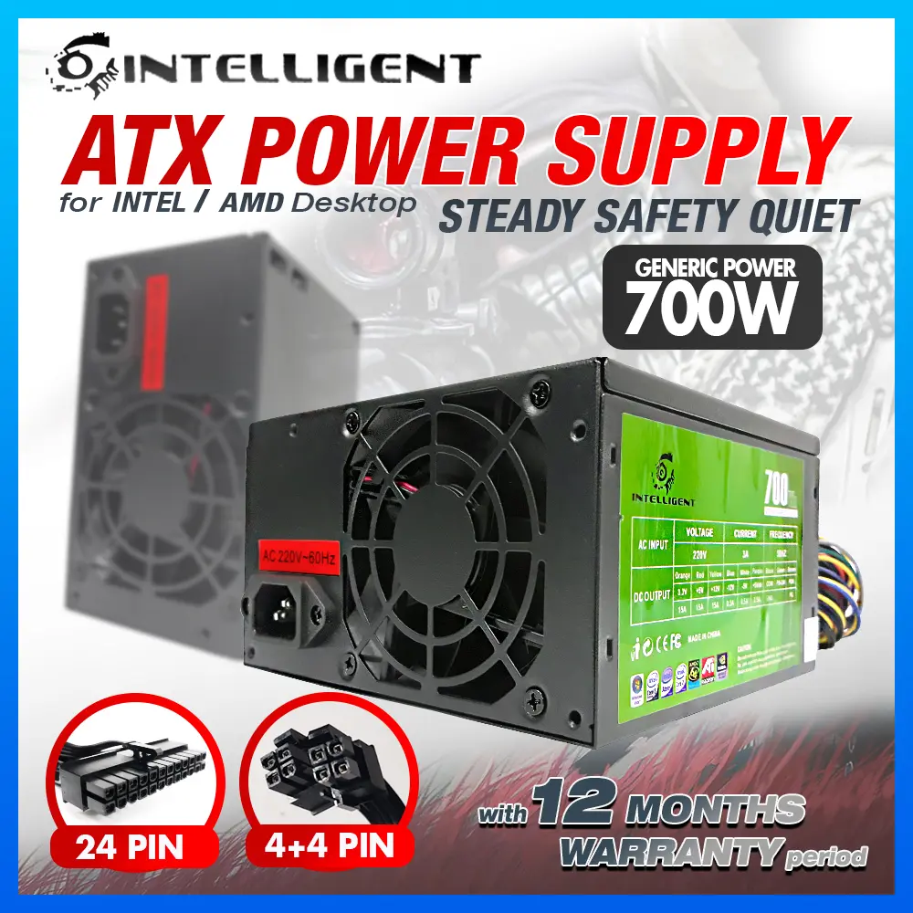 700W Power Supply Intelligent 24pin cable with long cables - Affordable and High Quality