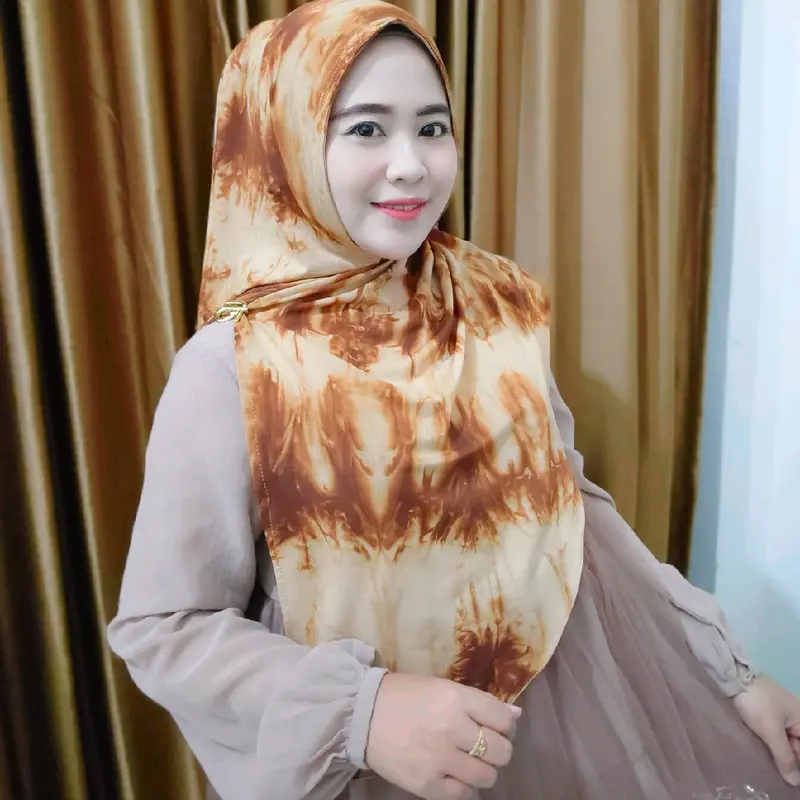 hijab farida segitiga instan oval Muslim Wanita Mewah 1