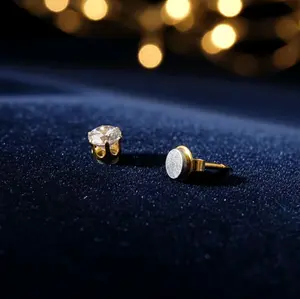 anting magnet permata [GOLD EDITION]