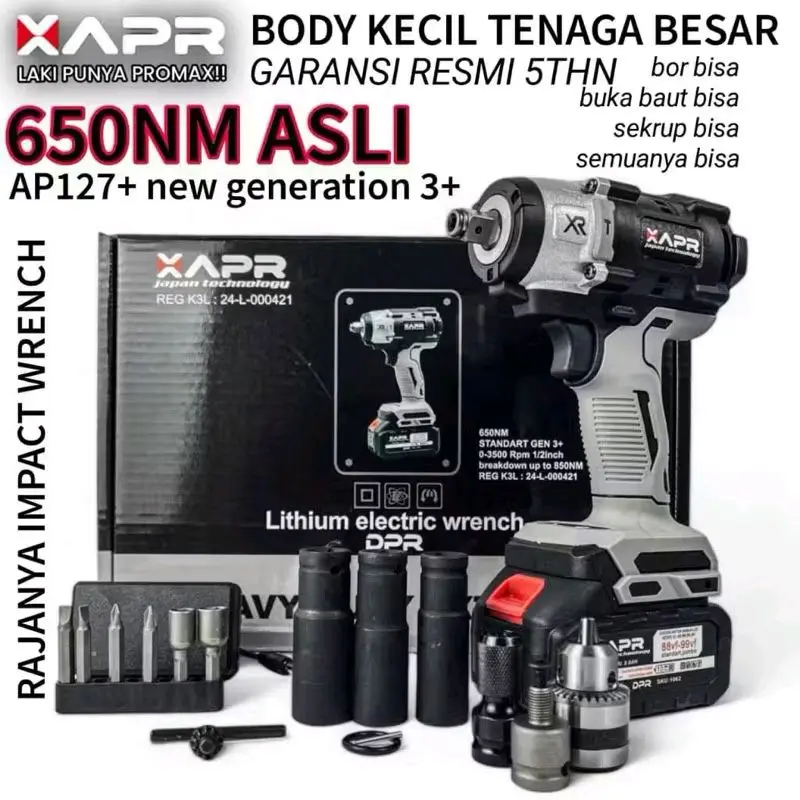 ap127+ 650NM impact wrech apr japan technology