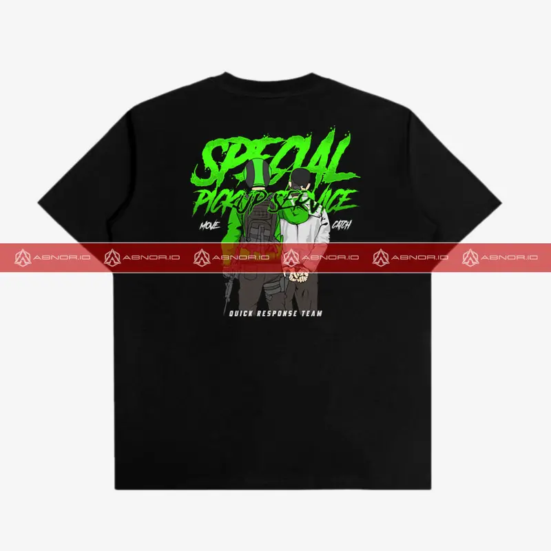 T-shirt Tactical Pria 24s, Kaos Militer, Kaos Halo Dek, COM6 Combed Kain Combed 24s Katun Sablon 3