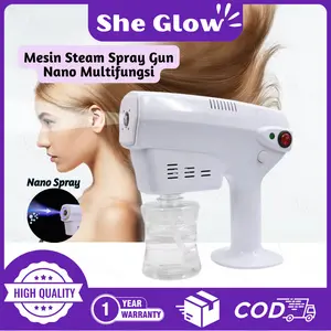 She Glow (GARANSI 1 TAHUN) Nano Spray Steam Gun / Nano Mist Mavhine Hair Care-Generasi 5 / Nano Spray Machine Portable