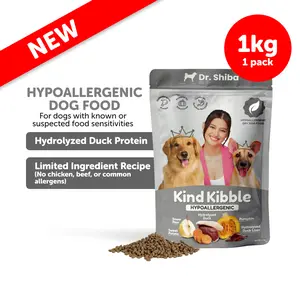 Dr. Shiba Kind Kibble Hypoallergenic 1kg | Makanan Anjing - Makanan Anjing Kering - Dog Food Khusus Anjing Alergi