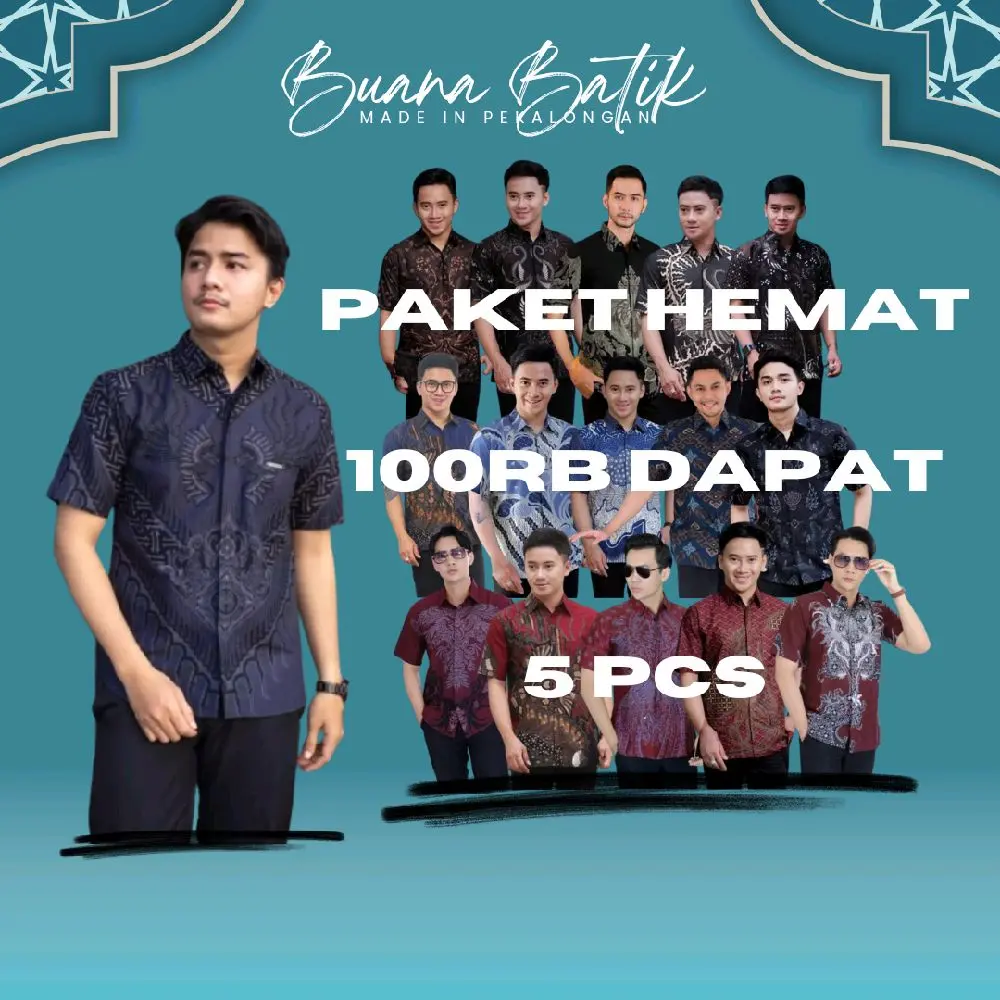 PAKET HEMAT 100RB DAPAT 5 PCS BUANA BATIK PREMIUM