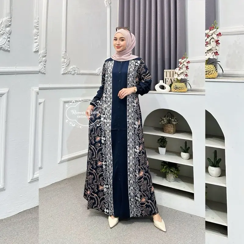 LUXURY DRESS by REMAR OFFICIAL - Gamis Muslim Wanita Terbaru Dress Lebaran Kondangan Size M-XXXL 5