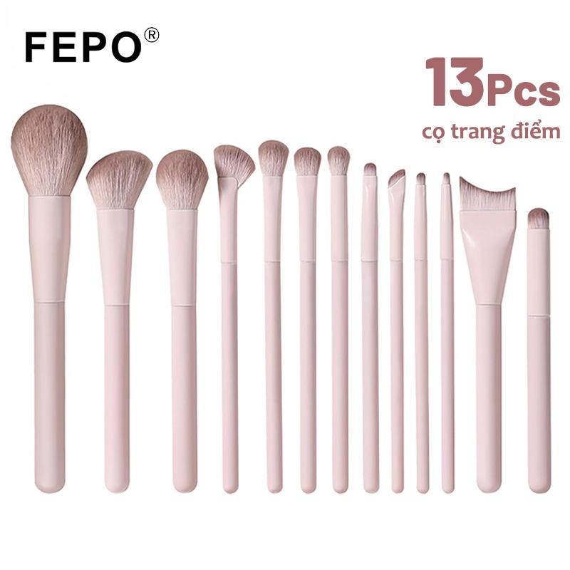 Bộ Cọ Trang Điểm Màu Hồng 13 Món Chuyên Nghiệp – Cọ Phấn Mắt, Phấn Má, Nền Da,…