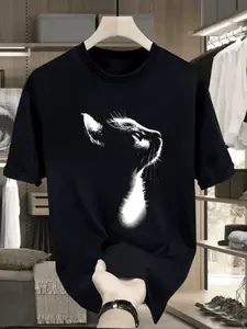 Kaos Tren Cetak Fashion Pria dan Wanita Muda 2025 - Bahan Nyaman - Toko Fashion Polos Kain