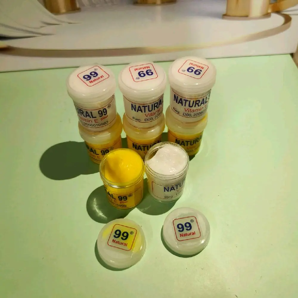 6 PCS // CREAM NATURAL 99 VITAMIN E SIANG & MALAM ORIGINAL