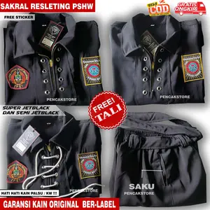 SAKRAL WARGA PSHW RITSLETING SAKRAL SEMI JETBLACK  SAKRAL WARGA PSHW SEMI JETBLACK ORIGINAL PREMIUM
