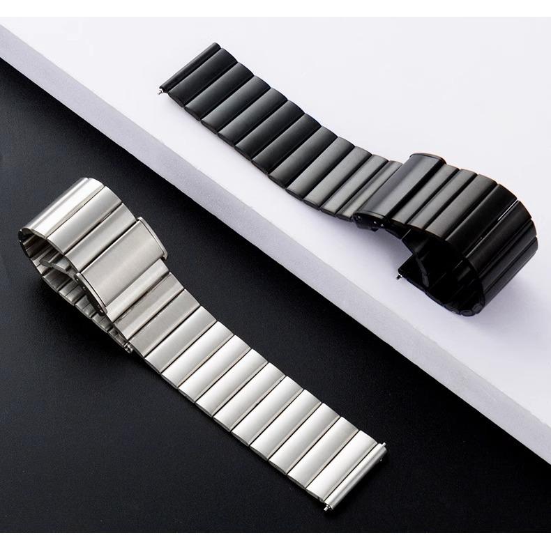 Tali Keluli Tahan Karat, Reka Bentuk Mewah, Serasi dengan Amazfit GTR 4 dan Jam Tangan Pintar Huawei, Gelang Tangan, Tali Logam, Saiz 22mm 5