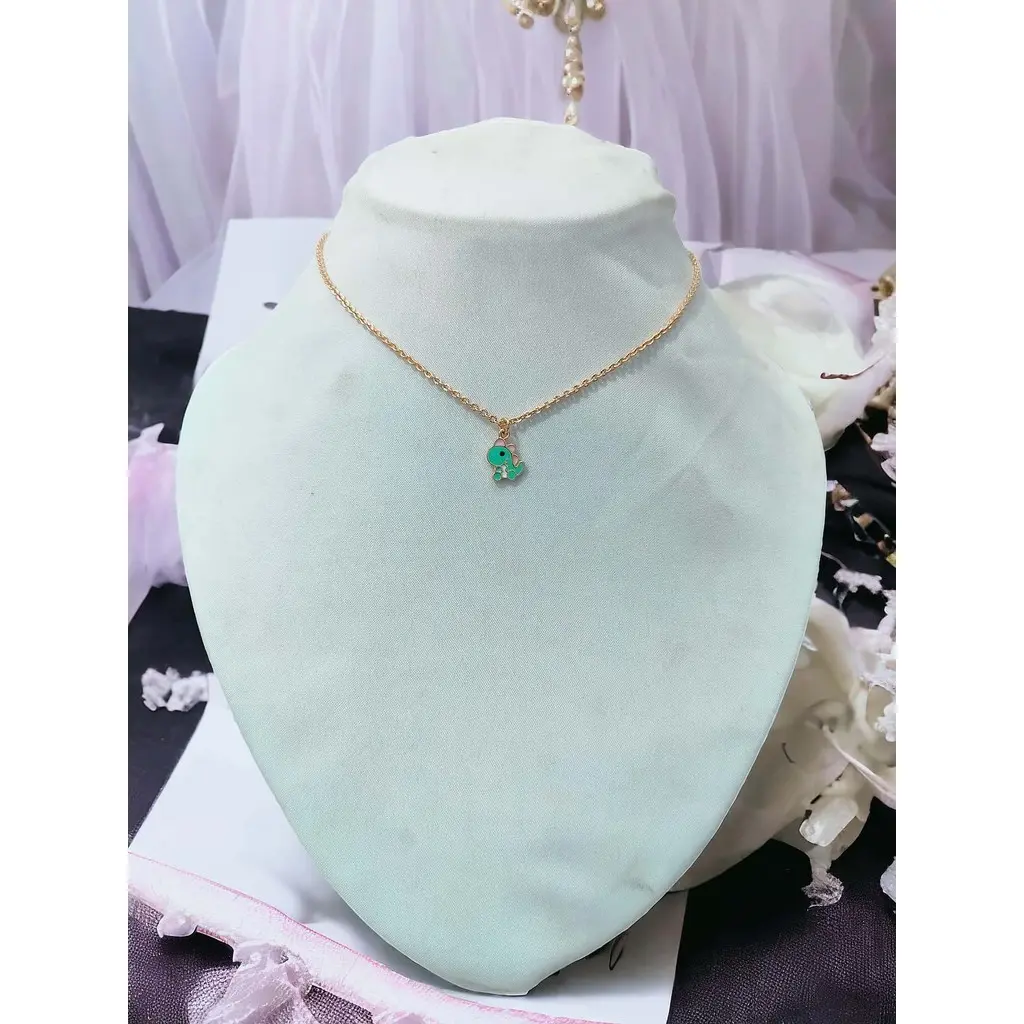 kalung anak karakter panjang 35 cm rantai nori oval ukir kail S Aksesoris Fashion