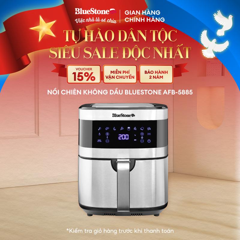 [SALE THÁNG 4] Nồi Chiên Không Dầu BlueStone AFB-5885 6.5 Lít