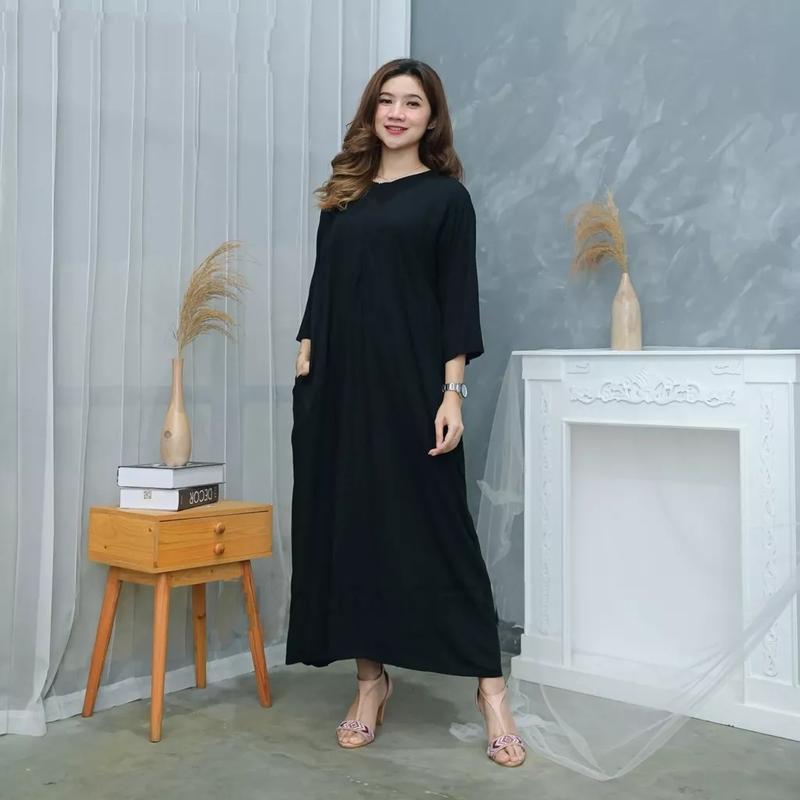 Product Introduction of Elmemor Daster Long Lengan Tanggung Tangan 3/4 LD 120 & LD 140 Super JUMBO Polos Busui Terbaru 1