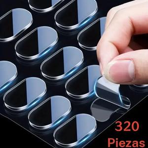 Punta de adhesivo de doble cara, 180/320pcs Cinta de doble cara impermeable, Punta de adhesivo de doble cara multifuncional para decoración del hogar