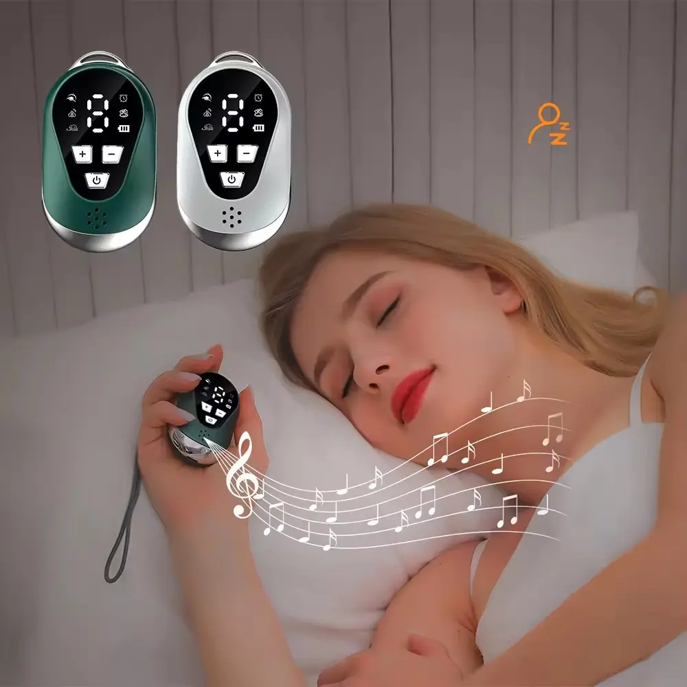 Dụng cụ ngủ cầm tay thông minh mới Dụng cụ hỗ trợ giấc ngủ âm nhạc nhỏ cầm tay Cải thiện chứng mất ngủ Foot Phích cắm kiểu Anh may  massage mat x mat x mat x