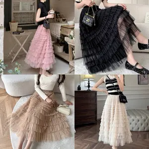 [LOVELITE] Mola Layered Tutu Skirt | Rok Tutu Wanita | Rok Hijab Friendly | Rok Korea Wanita | Rok Panjang Wanita | Rok Casual Wanita Dewasa
