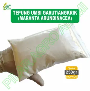 Tepung garut/irut/angkrik halus 250gr terbuat dari pati garut asli