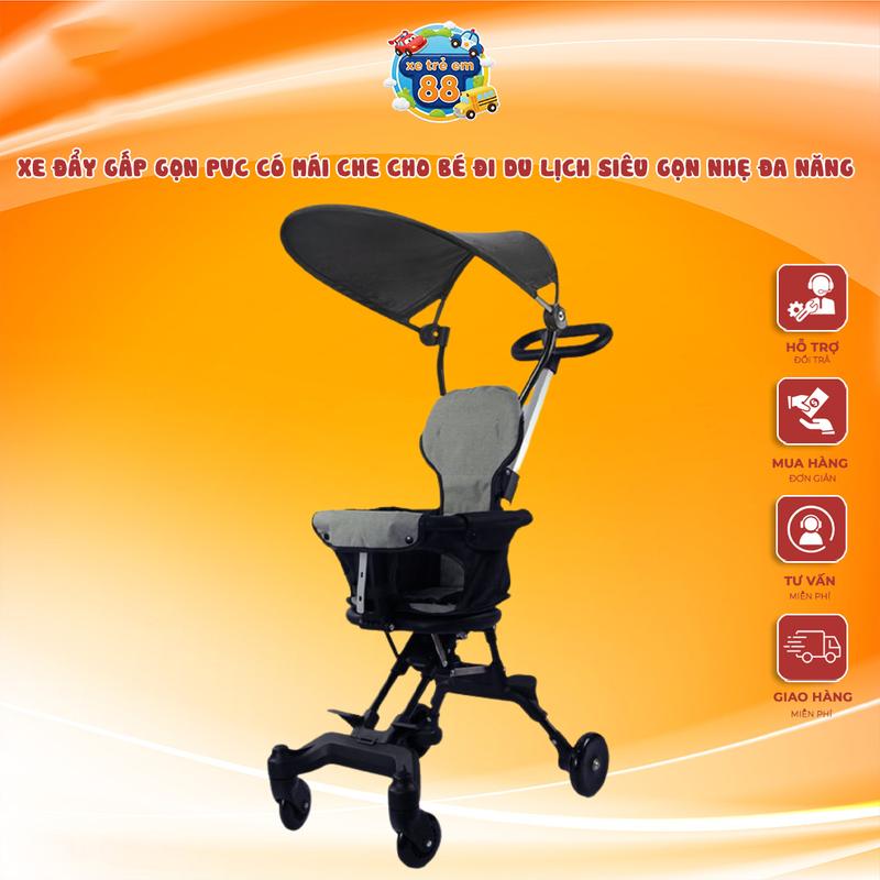 Xe Đẩy Gấp Gọn PVC Có Mái Che Cho Bé Đi Du Lịch Siêu Gọn Nhẹ Đa Chức Năng xe dayem Beige Có thể gập lại hợp kim nhôm đen cao cấp xe đẩy chilux xe đẩy Black Điều chỉnh được kinderkraft xe xe đẩy v9 xe đẩy bamboo life xe đẩy vinng q7 xe đẩy