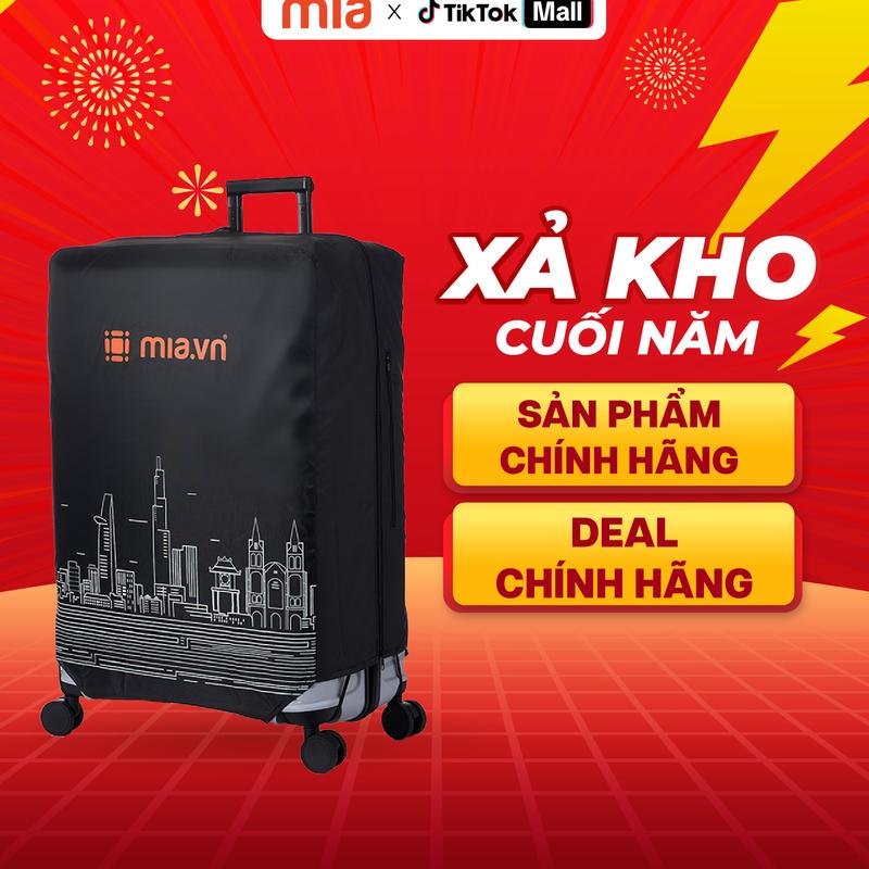 PHỤ KIỆN Bao Trùm Vali Mia Cover City cho vali size 20 - 24 - 28 inch - Hàng cao cấp chính hãng - Bao trùm vali hạn chề trầy xước cho vali