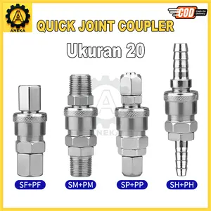 Quick Coupler SP20 PP20 SH20 PH20 SM20 PM20 SF20 PF20 Kopler Konektor Kompresor Angin Tipe 20