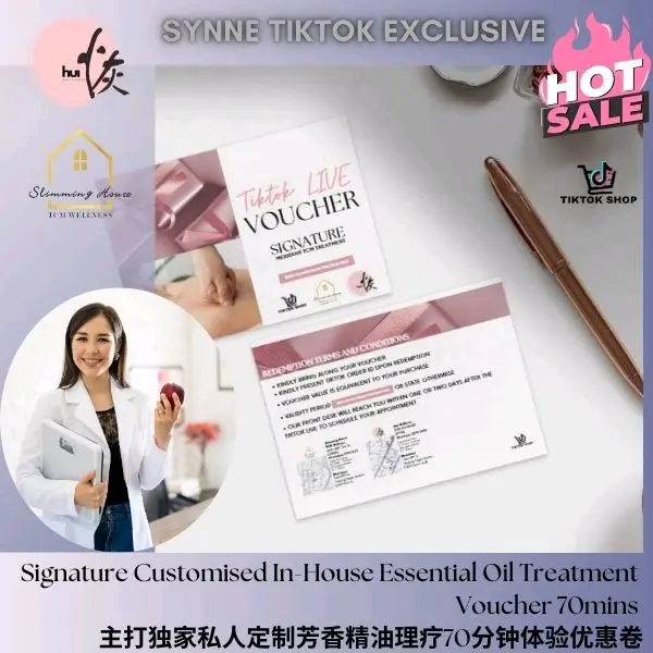 [SYNNE] 70MINS Customised In House Essential Oil Treatment PHYSICAL VOUCHER