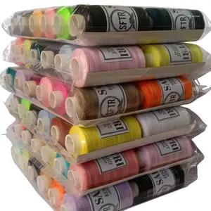 benang jahit isi 6Lusin paket murah/warna warni polyster40/2