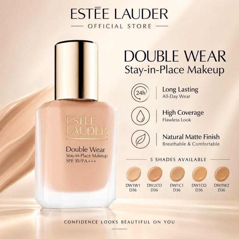 Estée Lauder Double Wear Foundation Long Lasting Oil Control Full Coverage Liquid Foundation For Oily Skin
